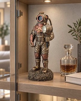DEKORATION HJEMMET. Steampunk Veronese figur af døde dykker med LED