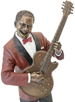 Gave til musikelsker. Eksklusiv Jazz Guitarist Figur med Attitude!