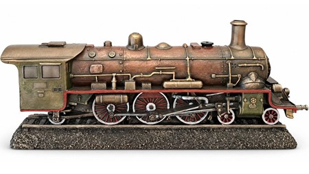 Steampunk Damplokomotiv Figur – En nostalgisk rejse i miniature!