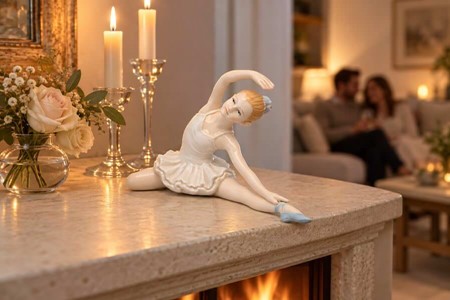 PORCELÆNSFIGUR. Flot porcelæn figur af ballerina. Gave til danserinde