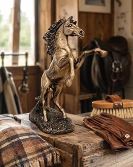 Bronze Heste Figur. Perfekt gave til til hesteejere og dyreelskere