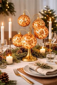 Flotte julekugler. Kun hos os kobberfarvet juletræspynt. Ø 10 cm/6 stk