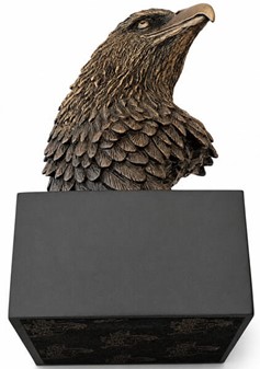 Majestætisk Ørnehoved i Bronze. Dekorativ skulptur med sjæl og styrke