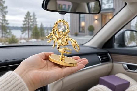 SKORPION STJERNETEGN FIGUR. Guldbelagt fødselsdagsgave til din kæreste
