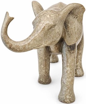 Elegant Granit Elefant Figur. Et symbol på styrke og lykke som gave