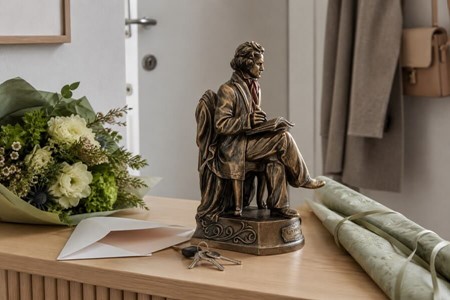 Ludwig van Beethoven Figur. Oplev genialiteten fanget i bronze
