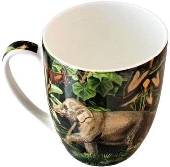 PORCELÆN KRUS. Savanne Kaffe: Vilde Dyr på Dine Krus