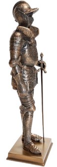 Bronzefigur af Ridder i Rustning. Gaven til Venskab og Styrke