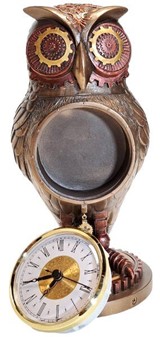 UGLE UR. Smuk bronze figur til stor gave idé til Steampunk entusiaster