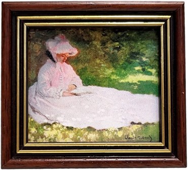 KOPI AF KUNST. Claude Monet "Forår", smuk og lille gave til forældre