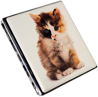 Katte-cigaretetui: Beskyt dine cigaretter med stil. Til 20 cigaretter