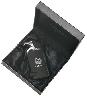 JET LIGHTER DK. Unik sort gas lighter med stærk turbo rød flamme