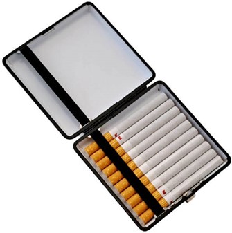CIGARETETUI TIL 20 STK. Billige metal cigaret etui til dine rygepauser