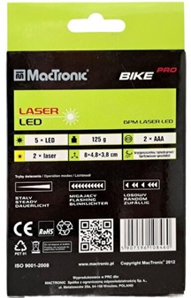 BEDSTE CYKELLYGTER. Billig cykel baglygte med dobbelt laserlys + 5 LED