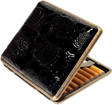 Elegant, billig cigaretetui i sort - Beskyt dine cigaretter med stil!