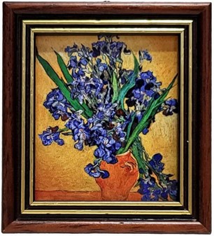 GAVE TIL FORÆLDRE. "Iriser", lille kopi af Vincent van Gogh maleri
