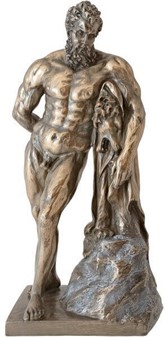Monumental Herkules figur. Styrke, kunst og luksus til dit hjem