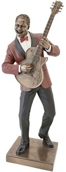 Gave til musikelsker. Eksklusiv Jazz Guitarist Figur med Attitude!
