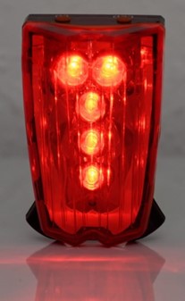 BEDSTE CYKELLYGTER. Billig cykel baglygte med dobbelt laserlys + 5 LED
