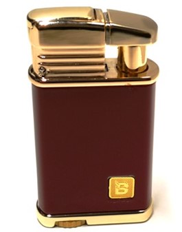 VALENTINSGAVE TIL HENDE. Rød gas lighter med gylden farve finish