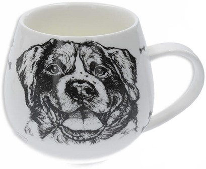 Et charmerende porcelæn krus med raceren hund til ægte hundeelskere