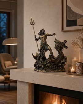 POSEIDON. Figur som gave til manden som har alt og gave til hjem