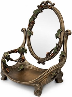 Sminkebord med roterende spejl i Art Nouveau. Til den stilfulde kvinde