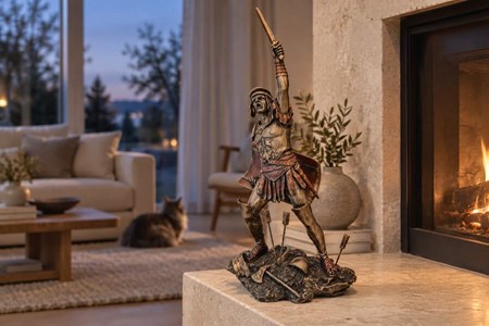 Spartacus bronze figur. Gør din hylde episk (uden at kæmpe selv)