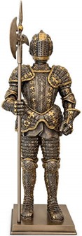 RIDDER. Middelalder soldat realistisk figur. Pynt til boligen