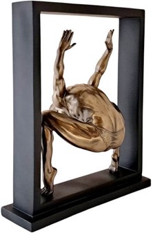 Sportsfigur i Bronze. Eksklusiv gymnastik figur og ultimativ gave