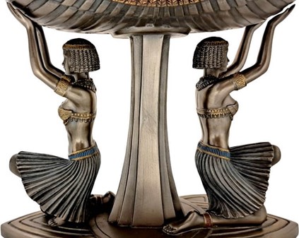Dekorationsskål med egyptiske danserinder. Eksklusiv gave til brudepar