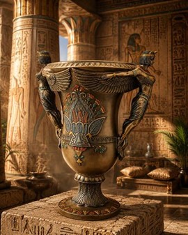 En egyptisk vase fra Veronese. To gudinder og et strejf af evighed!