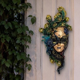 VENETIANSK MASKE. Smuk og billig pynt til hjemmet og vægdekoration