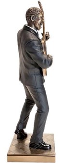 Jazzguitarist figur i bronze – Unik gave til ham der elsker musik