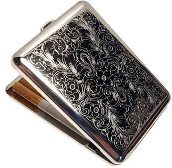 METAL CIGARETETUI TIL LANGE CIGARETTER. Bedste Vom Hofe cigaretetui