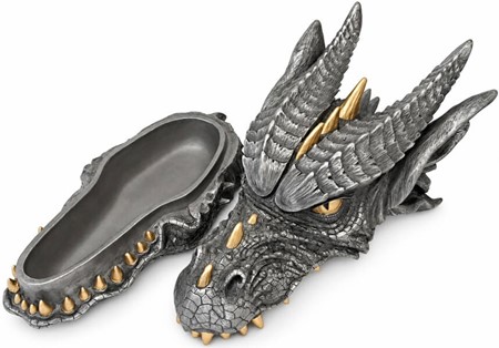 Herre Smykkeskrin. Drage – Unik Fantasy Figur og Gave til Ham