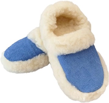 Luksuriøse uldtøfler til kvinder. Naturlig komfort, varme og hygge