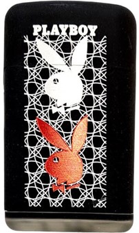 BILLIGE GAVER TIL HENDE. Billig lighter med blå flamme og Playboy-logo