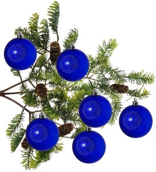 Plast julekugler i seks farver at vælge imellem, Ø 6 cm, 6 stk i æsken