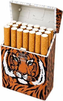 CIGARET ETUI PLASTIK. 3 stk. etui til cigaretpakke med vilde dyr