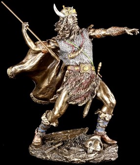 DEN PERFEKTE GAVE TIL HAM. Pynteting, figur af viking med spyd