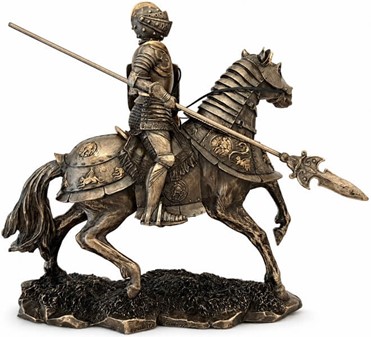 Ridder på hest statue. En Stue Dekoration Med Historie og Sjæl