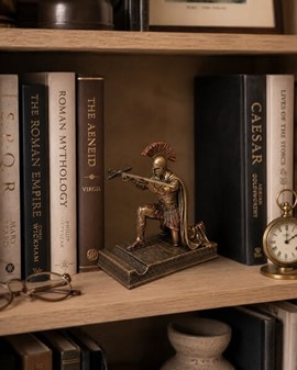 SKULPTURER TIL HJEMMET. Romersk Centurion Figur - Kuglepensholder
