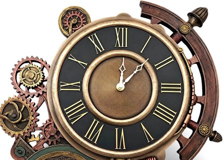 PYNT TIL VÆGGEN. Steampunk astrolabe enestående vægur. Perfekt gave