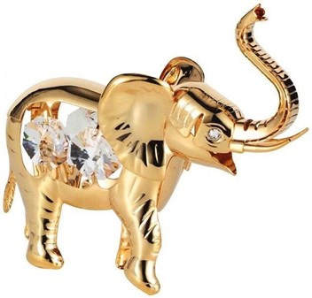 GAVER TIL MOR. Billig elefant figur dekoreret med Swarovski krystaller