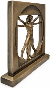 DEKORATION TIL HJEMMET. Figur af Vitruvianske Mand, Leonardo da Vinci