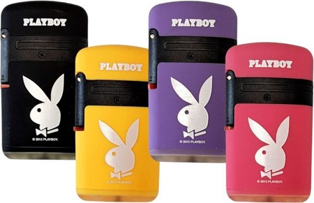 SEJE LIGHTERE. Billige lightere med en dobbelt flamme og Playboy-logo