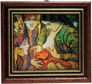 JULEGAVE MOR. "Moderskab", kopi af smuk af Stanislaw Wyspianski maleri