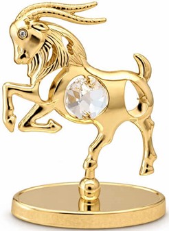 STENBUK STJERNETEGN FIGUR. Dit stjernetegn i luksuriøs forgyldt figur