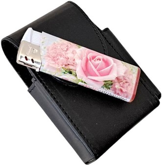 KØB CIGARETETUI. Læder etui til cigaretpakker + en lighter, kun 129 kr